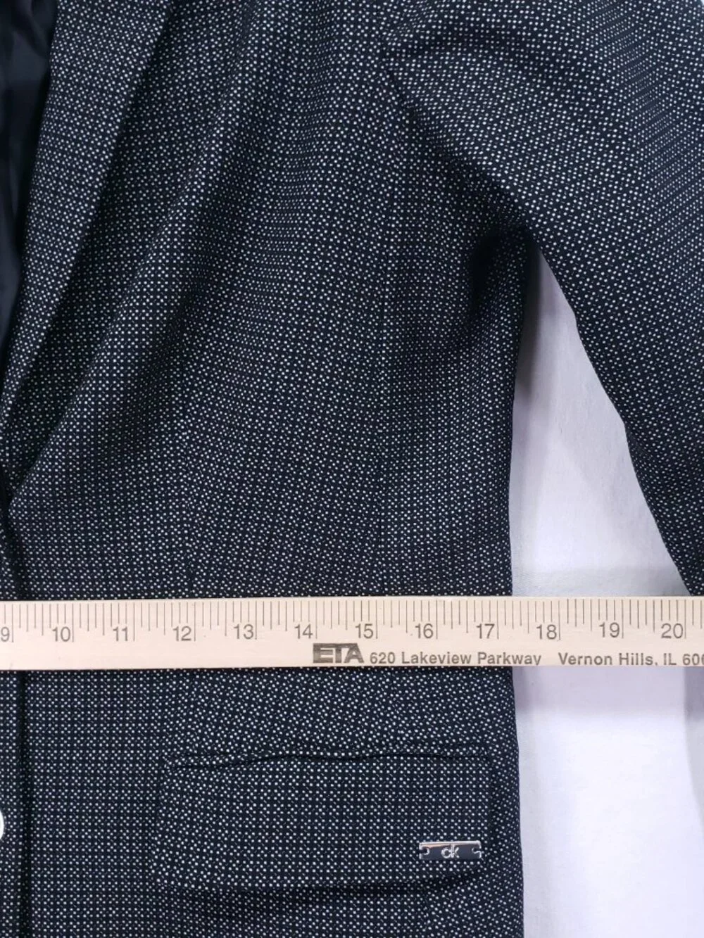 Calvin Klein Long Length Jacket Coat Womens Size 10 Single Breasted Formal